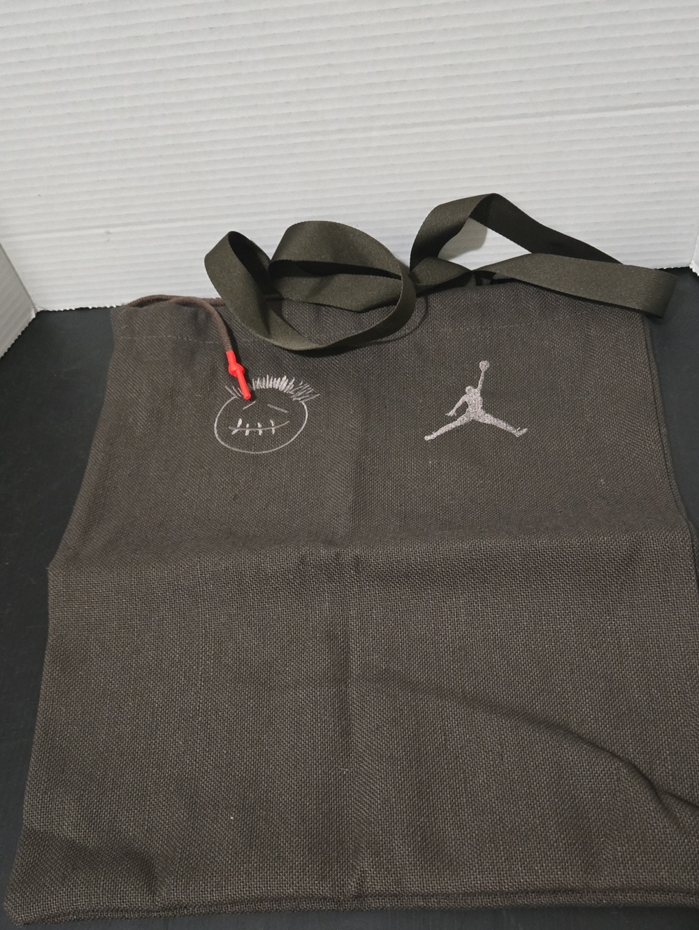 Cactus Jack/Jordan Canvas Messenger Tote with Embroidered Jumpman